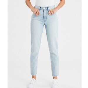 American Eagle mom straight jeans light wash size 2 X-long